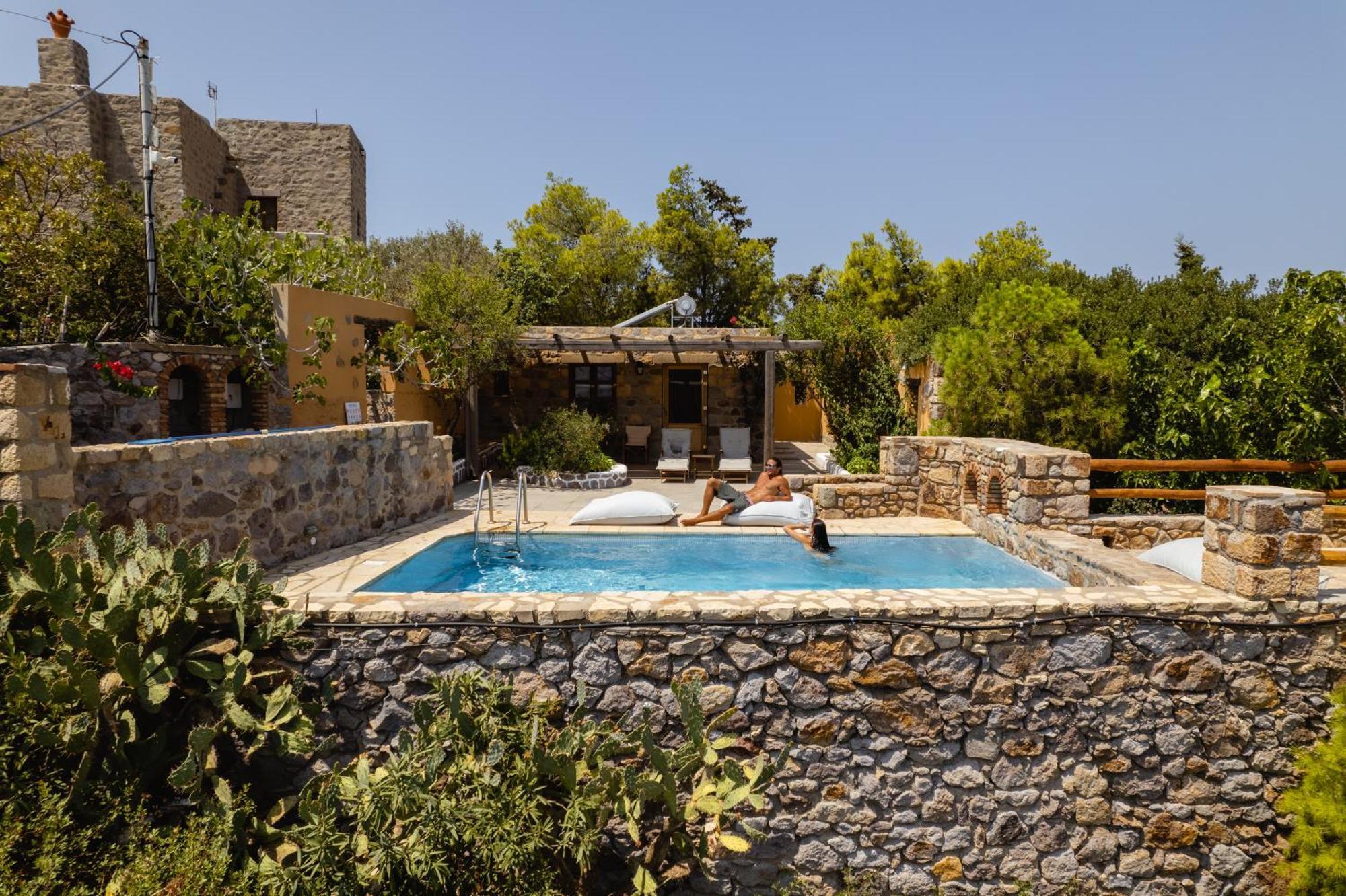 Villa Blue Vista Patmos Skála Exterior foto